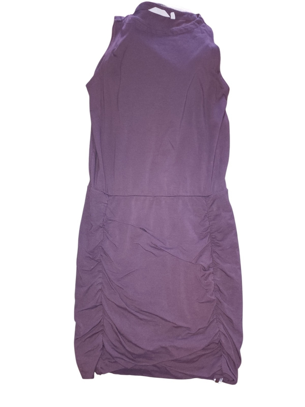 ATHLETA Women's Purple Ruched Sleeveless Dress Size Medium